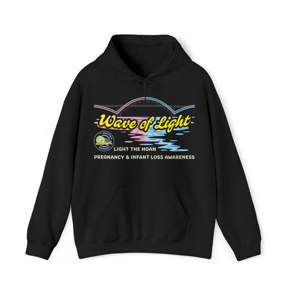 Mattie’s Memory Wave of Light, Light the Hoan Bridge Hooded Sweatshirt - Image 2