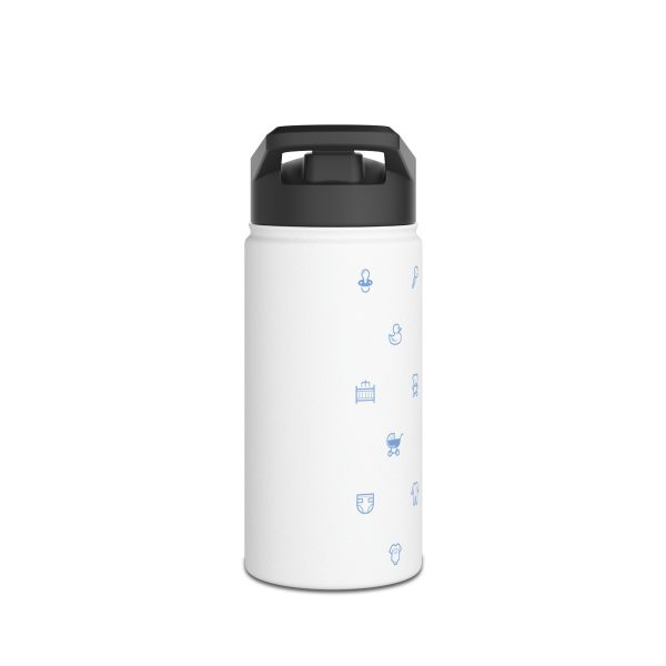 Boy Mama EST. 2023 Stainless-Steel Water Bottle with Built-In Straw: 12oz, 18oz, & 32oz - Image 9