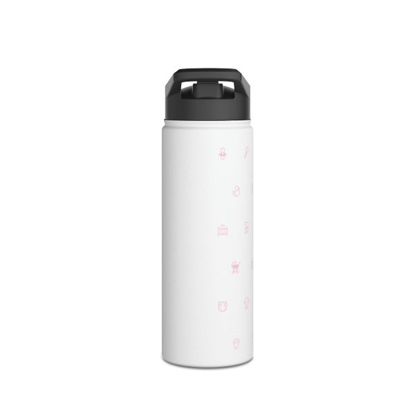 Girl Mama EST. 2023 Stainless-Steel Water Bottle with Built-In Straw: 12oz, 18oz, & 32oz - Image 2