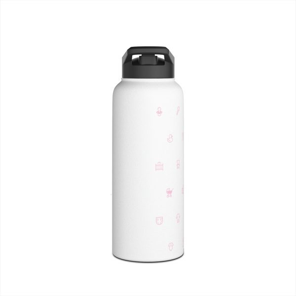 Girl Mama EST. 2023 Stainless-Steel Water Bottle with Built-In Straw: 12oz, 18oz, & 32oz - Image 16